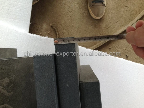 
Black basalt lave tiles natural basalt stone for architecture facade 