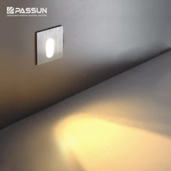 PASSUN modern design aluminum indoor recessed wall foot lamp led stair step light