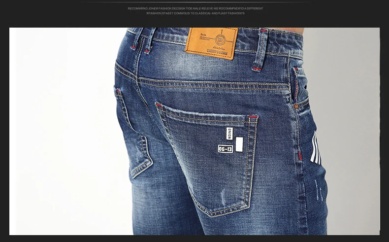 2022 new Large Size Men Hole Denim Shorts Summer Casual Light Blue Jeans High Quality Male Trousers home Short Pants