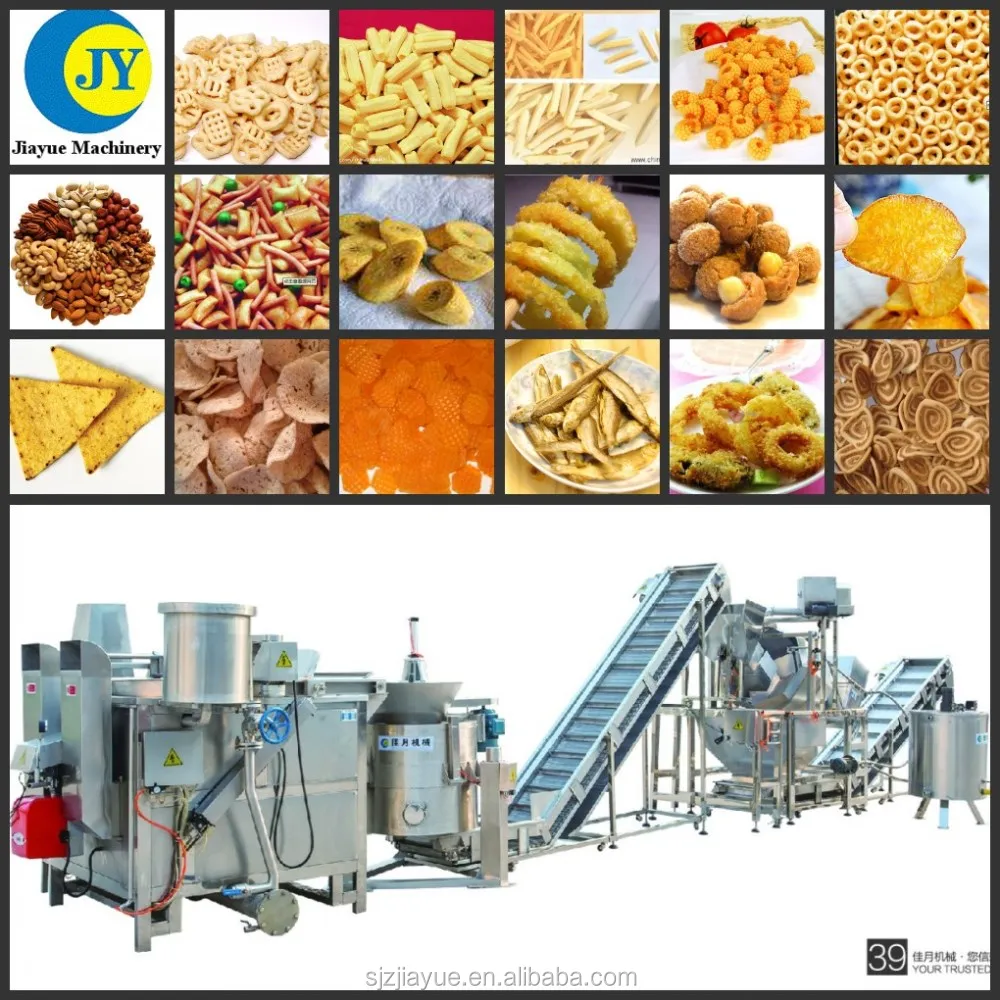 Automatic Plantain Potato Chips Making Frying Machine