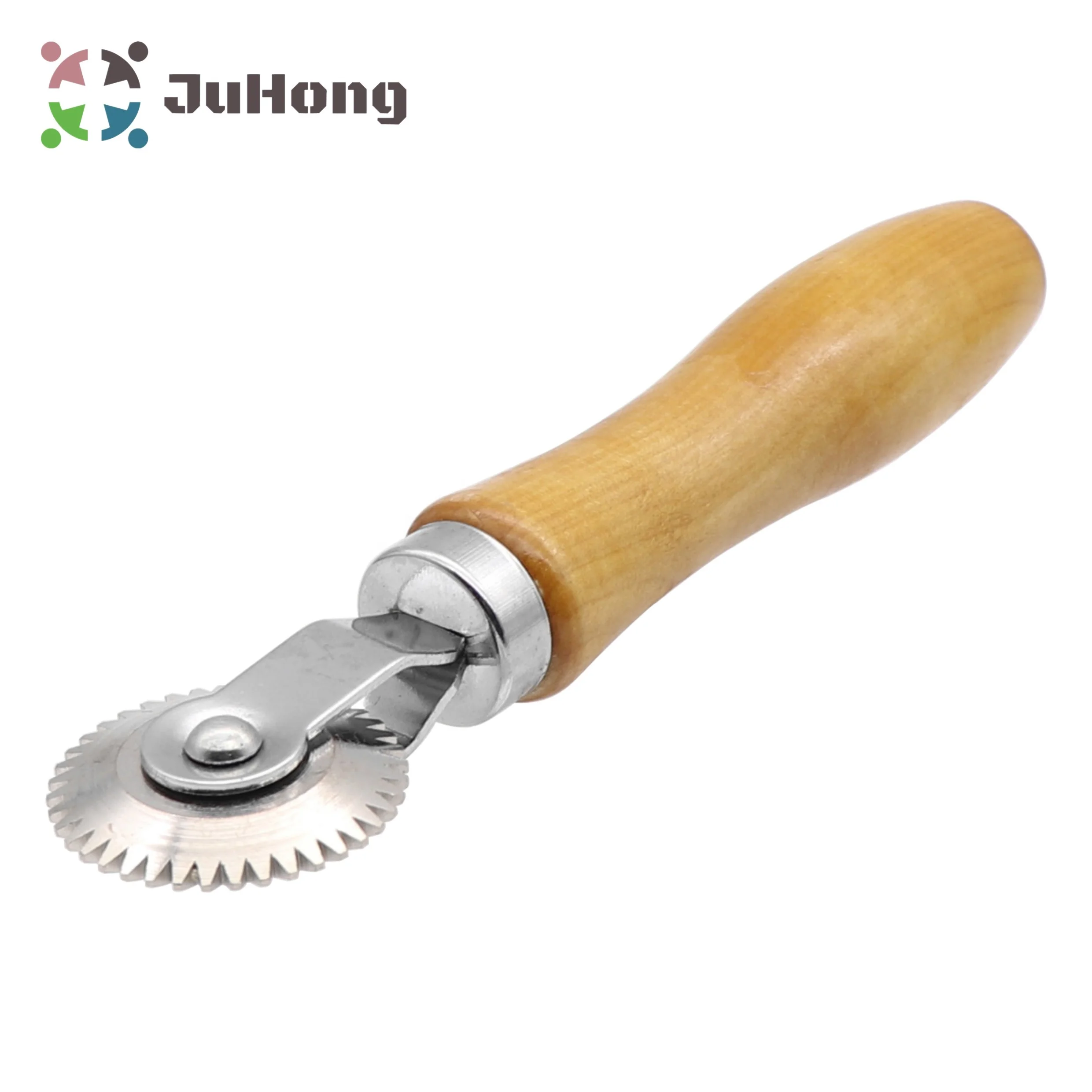 43x1mm Ball Bearing Roller Jigsaw Design Wooden Handle Stitcher Tyre Patching Tool for Garage Tire Repair Tools