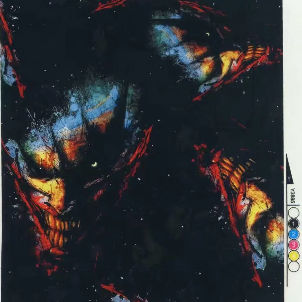 Гидропогружная пленка с рисунком черепа водная для Aqua Print WTP Film