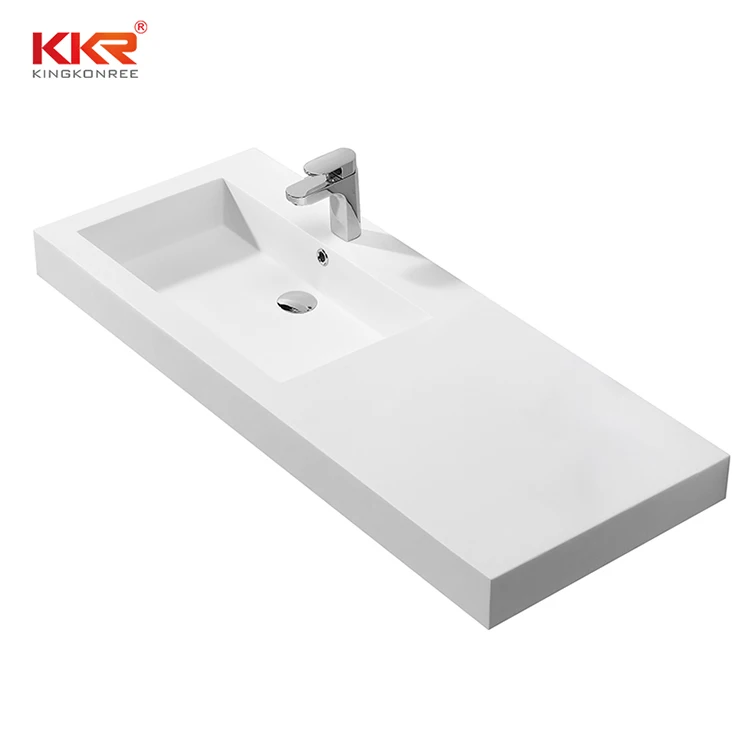 
Matte stone black bathroom countertop sink/matt black colour artificial stone wash hand basin 