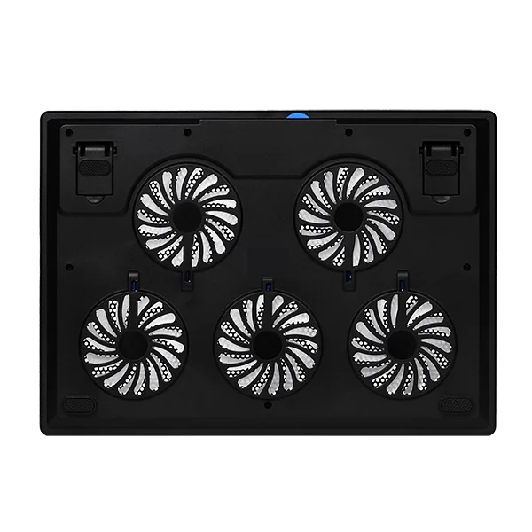 Computer cooling pad laptop fan cooler 5V aluminum rgb laptop cooler stand dual usb 5 fans cooling computer