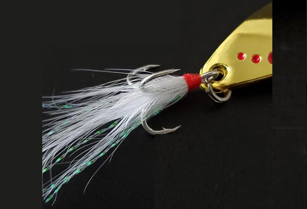 2.5g/5g/7g/10g/15g/20g/25g  Golden Silver Metal Fishing Long Casting Leech Spoon Lure