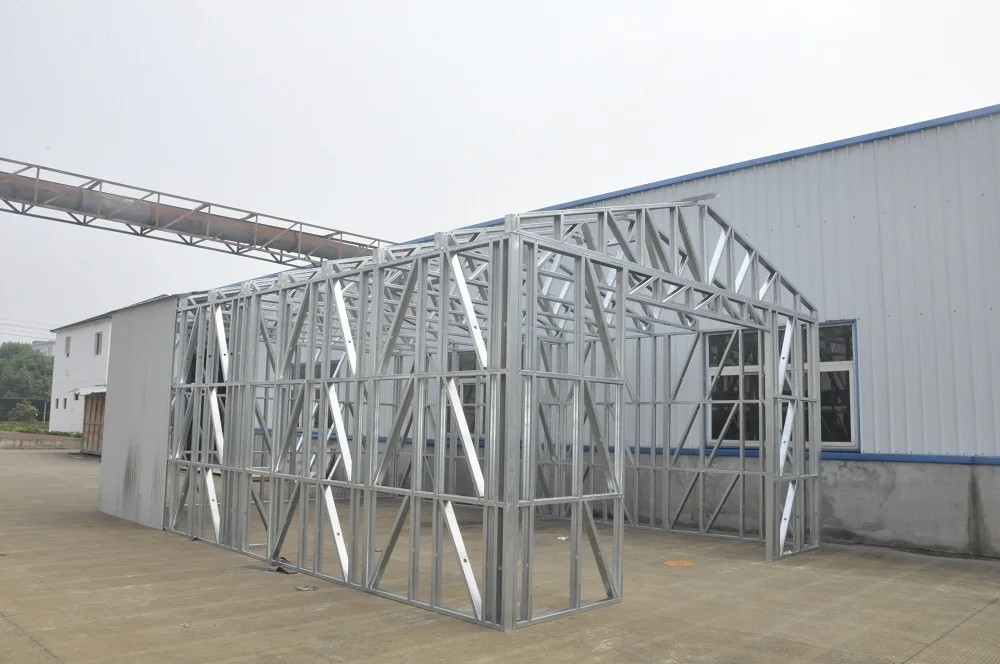 Light Steel Structure frame  car garage shed truecore zincalume AZ 150 Z275 steel light gauge prefab metal house
