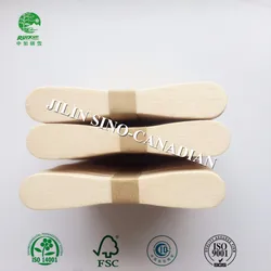 bulk / bundled birch wood ice cream stick with printed brand logo