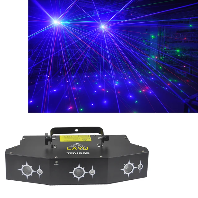 China manufacturer 6 eyes laser disco light rgb dmx stage lighting 760mw outdoor laser light for party