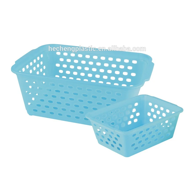 Сделано в Китае маленькая и большая прямоугольная пластиковая удобная корзина