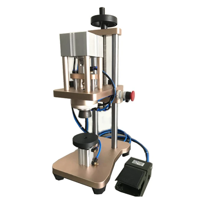 Factory Price Tabletop Electric Beverage Food Glass Plastic Metal Flat Screw Semi-auto Bottle Capping Machine