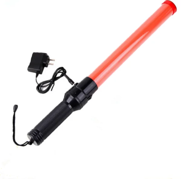 54cm safety red traffic flashing light baton