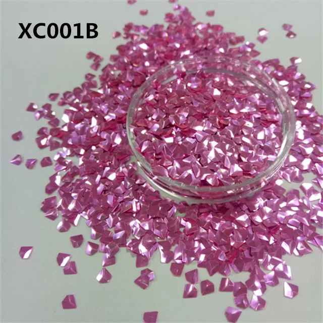High quality 3D Diamond shape shifting color glitter powder manufacturer bulk chunky holographic glitter