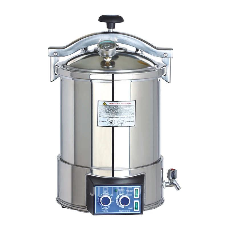 High Pressure steam cooker Fully stainless steel Portable autoclave 18 24 Liter YX-24HDJ