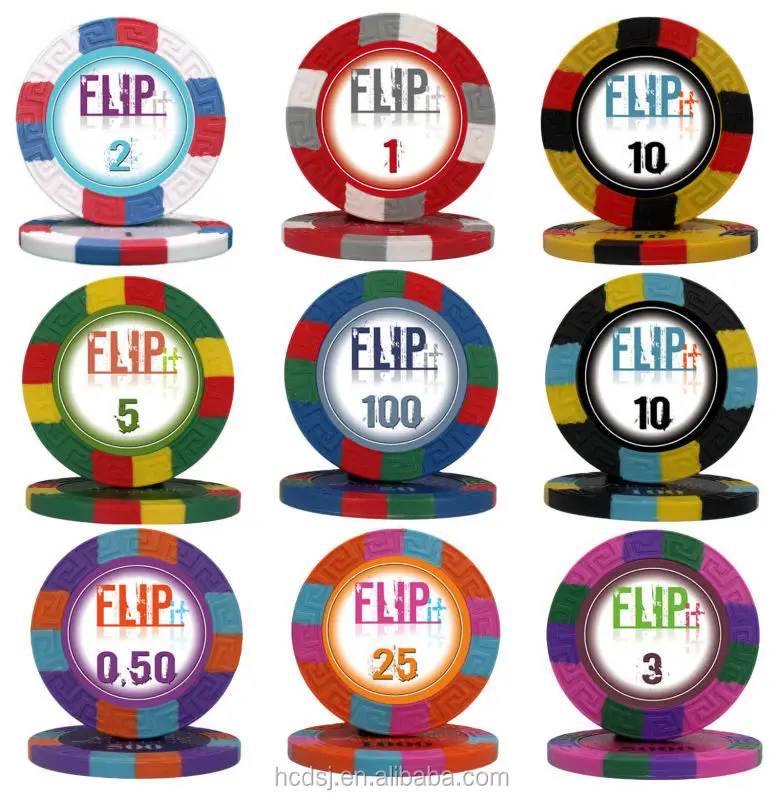 custom made 3 tone clay poker chips with your own logo,3 color casino poker chips with your own design