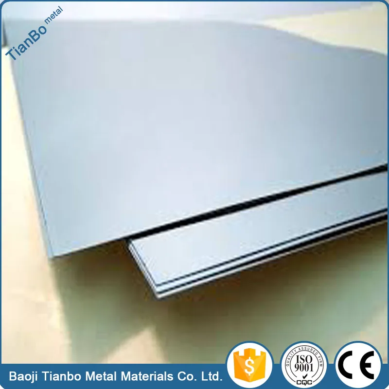 ASTM F136 ASME SB265 TC4 GR5 Ti6Al4V ASTM B265 price for titanium plate and sheet factory supplier baoji tianbo metal company