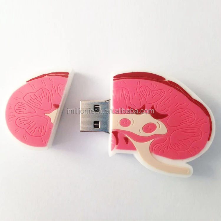 Best Price Cooperate Gifts! Kidney USB 2.0 Pen Drive for Promotion, Custom logo Excellent USB Storage Device