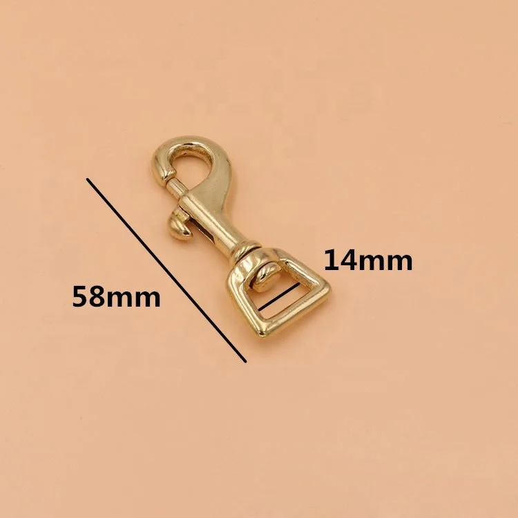 Multi use hardware accessories brass swivel snap hook brass snap hooks