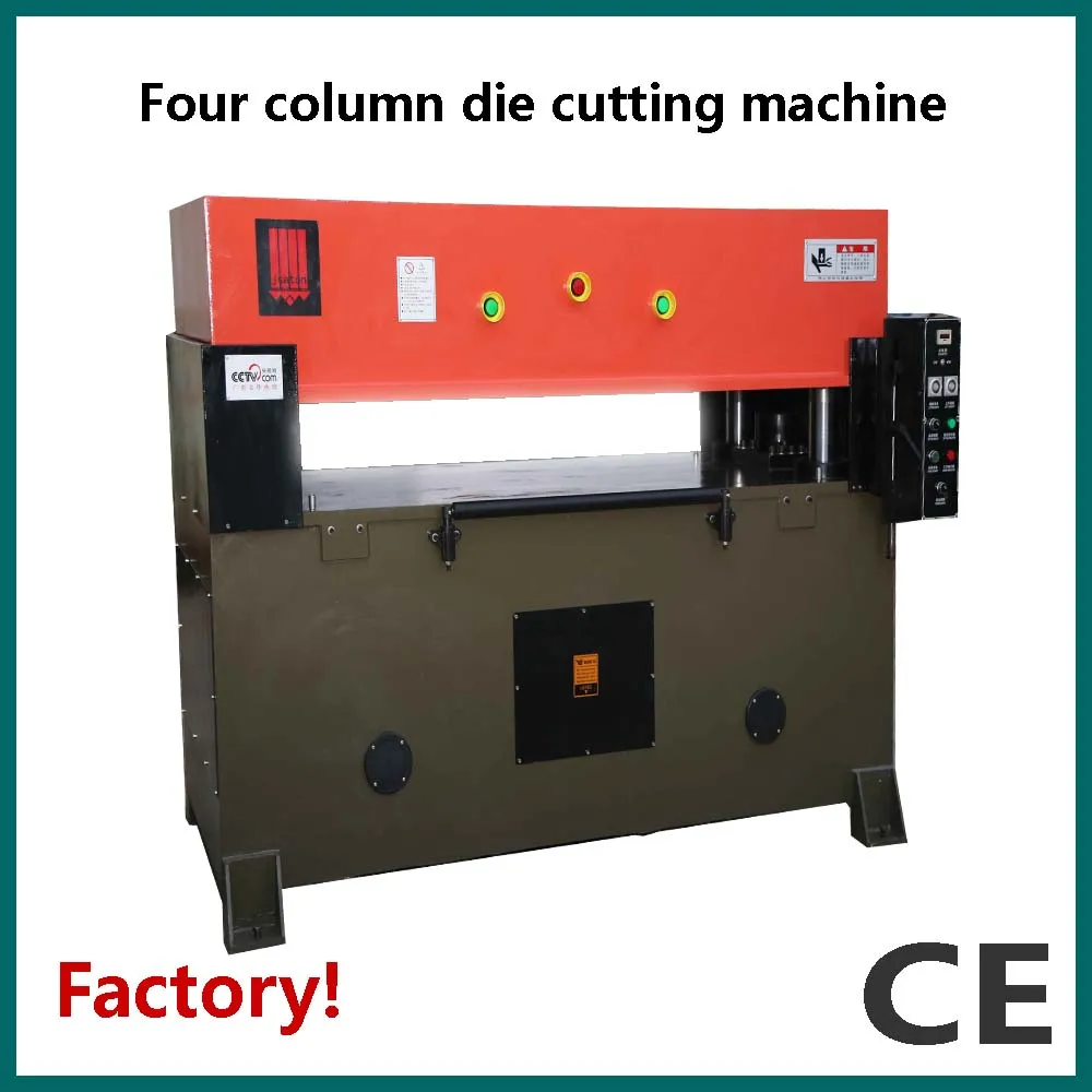 
4-column plane die cutting press machine for leather 