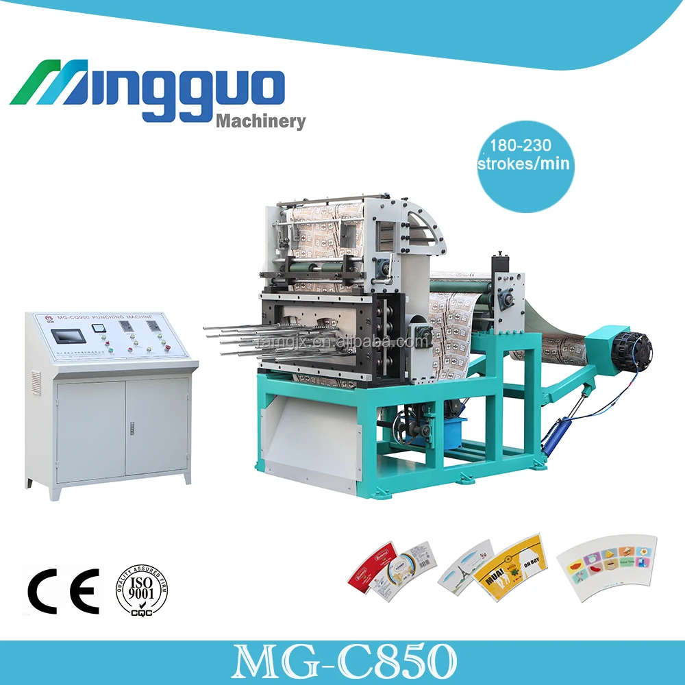 high speed automatic flexo paper cup printing die cutting machine