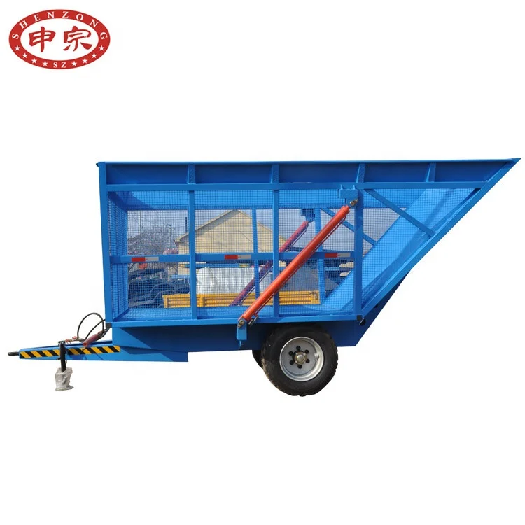 farm tractor trailer use 4ton sugar cane tipping trailers