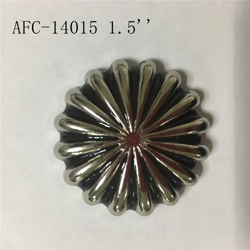 antique brass spur saddle conchos with screw back 1.5'