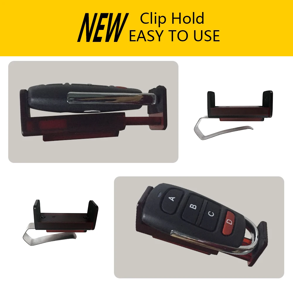 adjustable clip hold for remote control Visor clip remote control for garage door openers wireless remote control anti lost