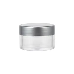 Customized 15g 0.5oz Lip Scrub/Balm Frost Cosmetic Plastic PS Jars With sliver golden Lid