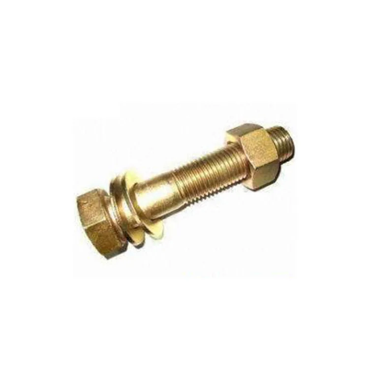 Din934 brass bolt and nut OEM all kinds of brass bolt and nut