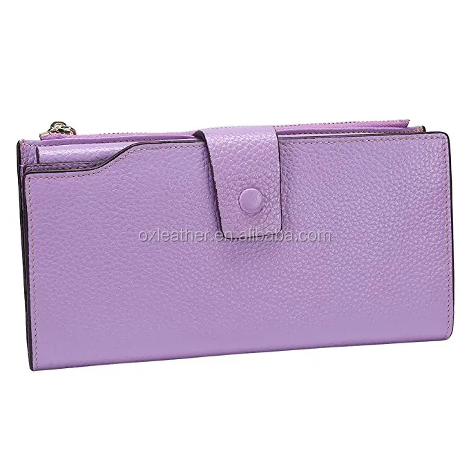 Женские блокировки радиочастотной идентификации большая емкость роскошный бумажник с восковым покрытием из мужской Кожаный клатч кошелек держатель для карт Сумочка