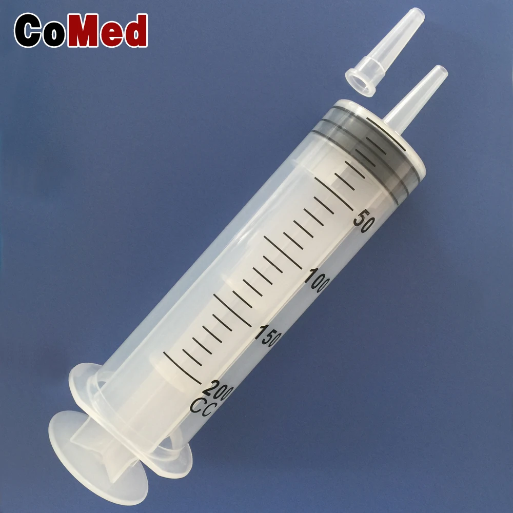 Disposable plastic catheter tip feeding syringe 100ml
