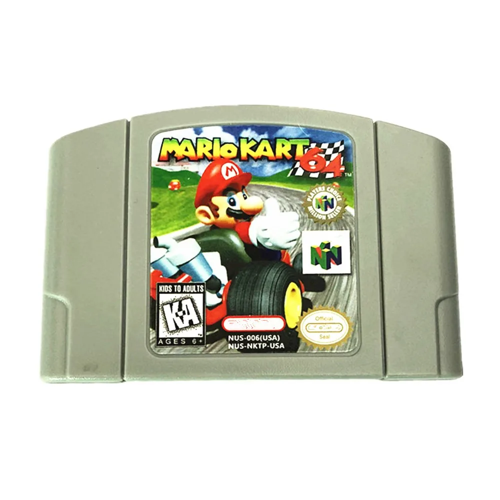Бесплатная доставка DHL, 100% новый игровой картридж N64 mario kart 64