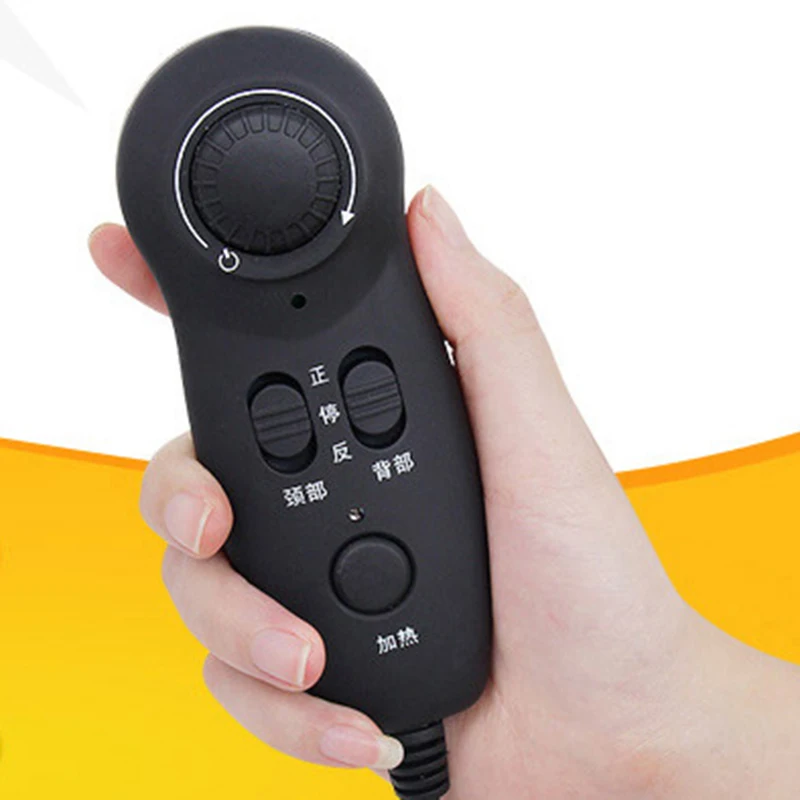 
Shiatsu Back Neck Massager Chair Seat Massage Cushion with Heat Rolling Deep Tissue Kneading for car home office 