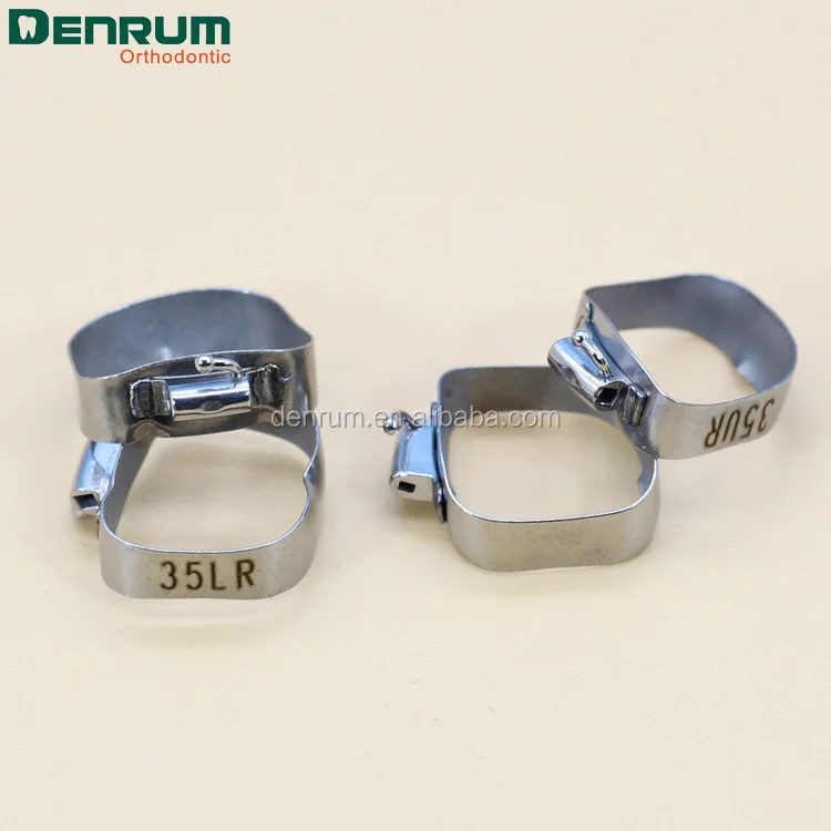 Стоматологические продукты Denrum Ортодонтические молярные полосы с Edgewise / Roth MBT трубки