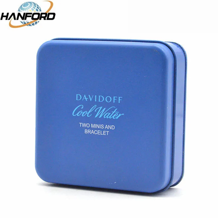 High-end custom printed and size Chocolate Tin Box toy Packaging small Square Metal Gift Box for Candy Chocolate