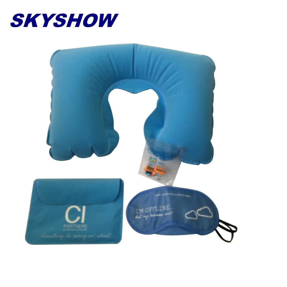 Airline Comfortable Amenity Kit/Amenities Travel Set/Travel With Hearing Protection Eye Mask Pillow Earplugs