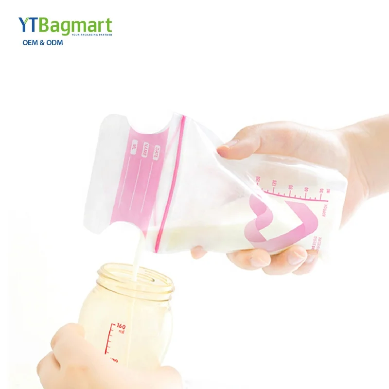  Пользовательские детские молочные пакеты YTBagmart для грудного молока хранения без