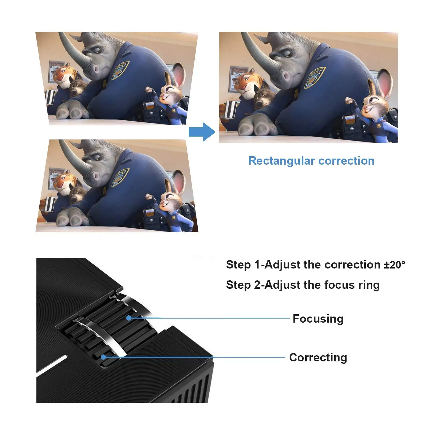 Cheerlux Newest 720P Portable Projector For Home Theater System Mini Projectors Support 1080P 3D LCD Proyector Beamer