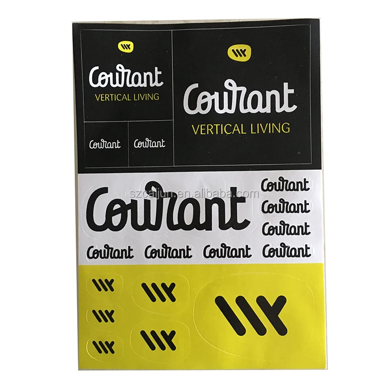 Customized reflection rainbow Holographic laser clear  decal sticker   sheet