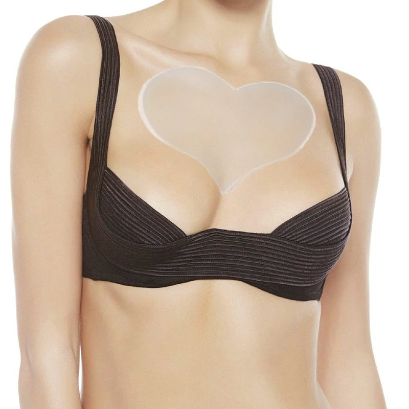 Wholesale Heart shape  Reusable Adhesive Anti Wrinkle Silicone Chest Pad to Prevent and Eliminate Wrinkles