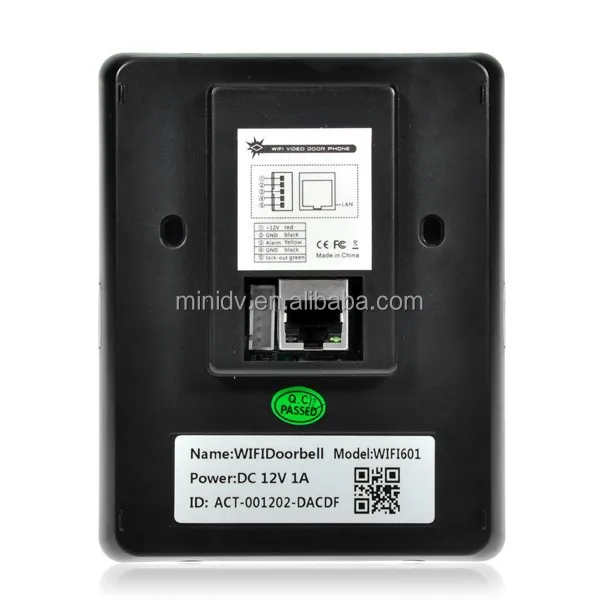 
NEW Wireless WiFi Video Door Phone Intercom IP Camera Kit with Wireless Indoor Sound Bell Support Android IOS Devices <span style=