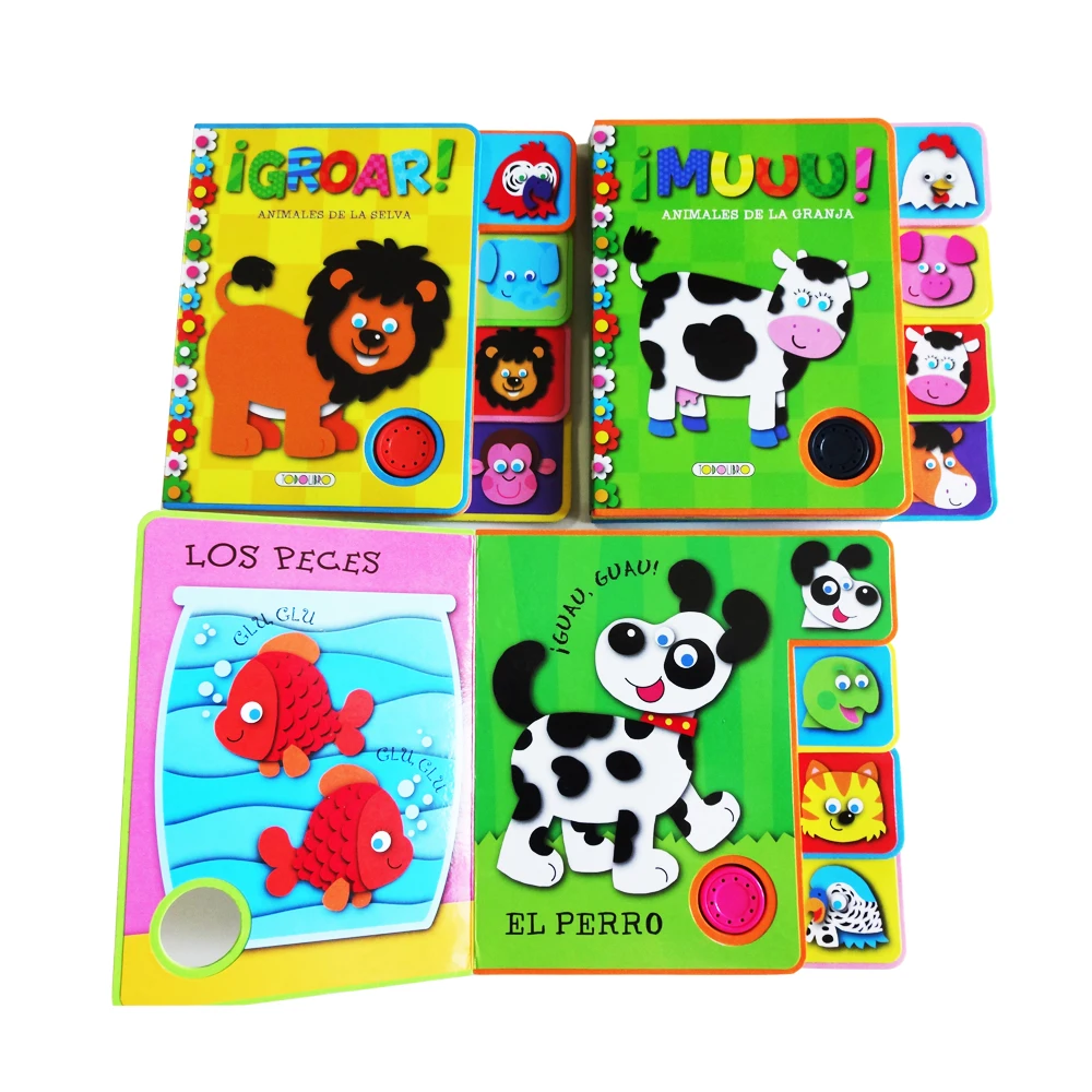 
Factory Nice Quality Children Sound Book with Button 