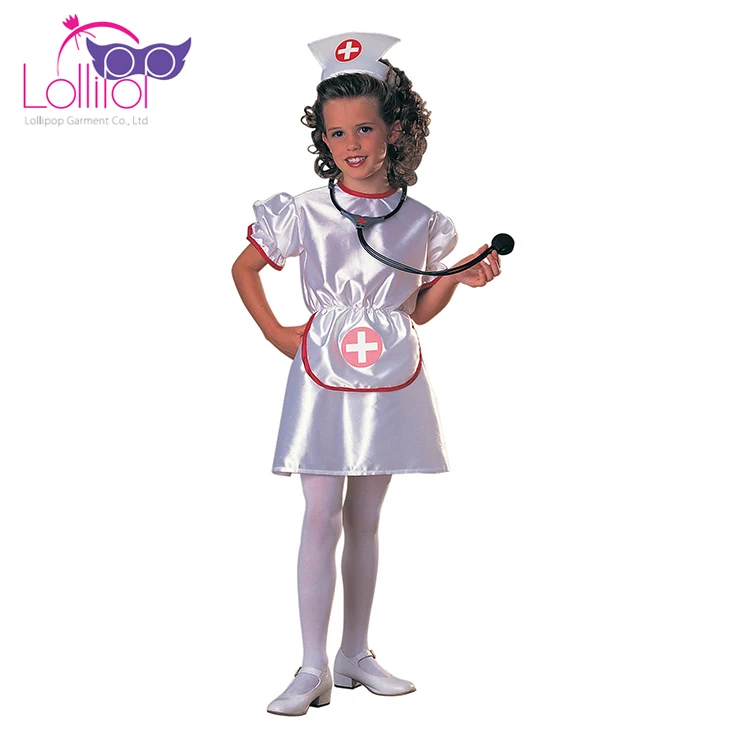 High quality kids doctor teacher nurse role play costumes kids custom cosplay profession dress for child