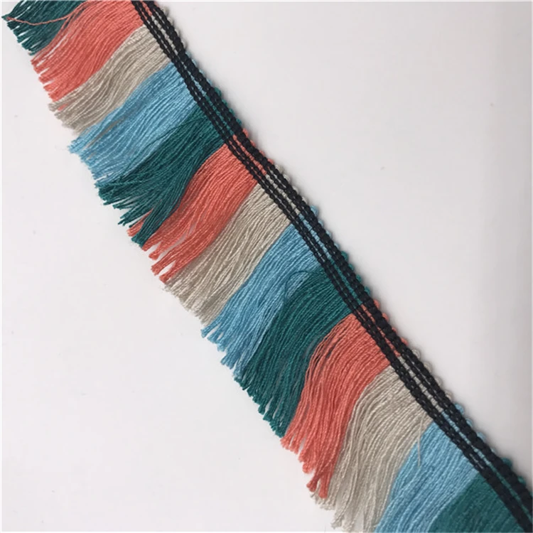 Guangzhou supplier cotton pillow tassel sewing accessories for clothing boho fringe trim