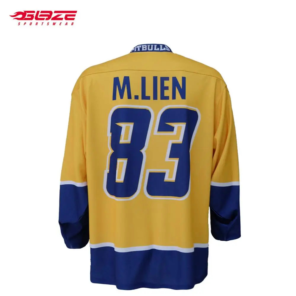 Promotional Full Digital Printing Technic Custom Blank Ice Hockey Jersey