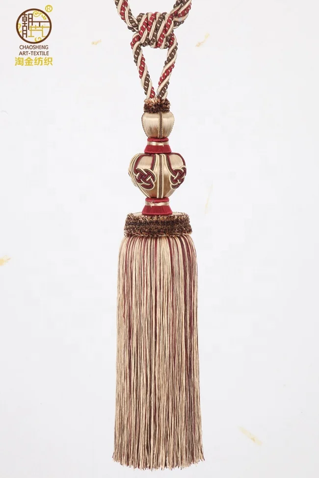 
Stock Curtain Tieback Tassel Tieback Polyester Yarn Cheap Price 