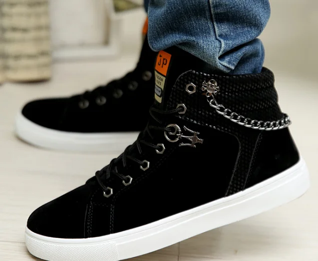 Новинка Осень-зима новый дизайн Модная трендовая дышащая мужская обувь на плоской подошве