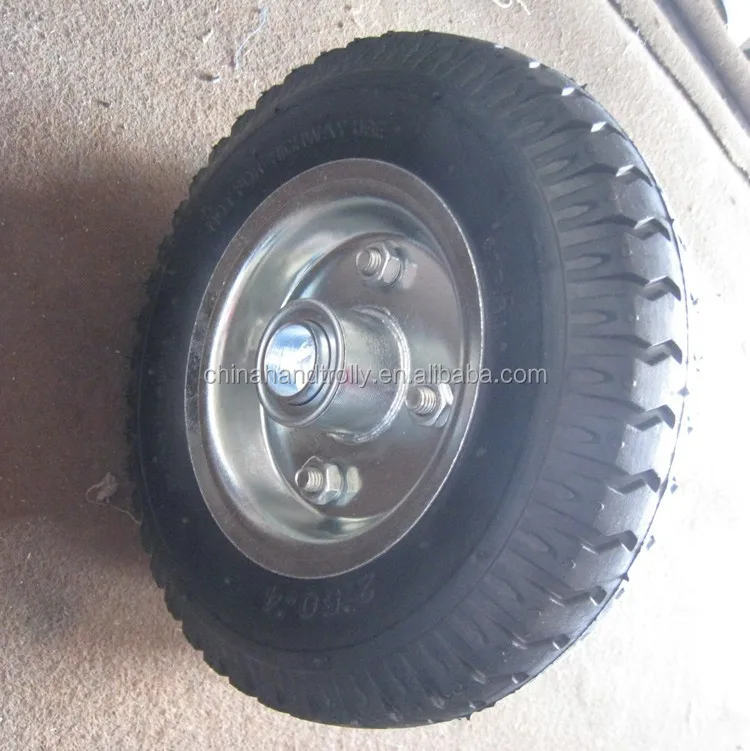 8inch 2.5-4 air rubber wheel for hand trolley cart
