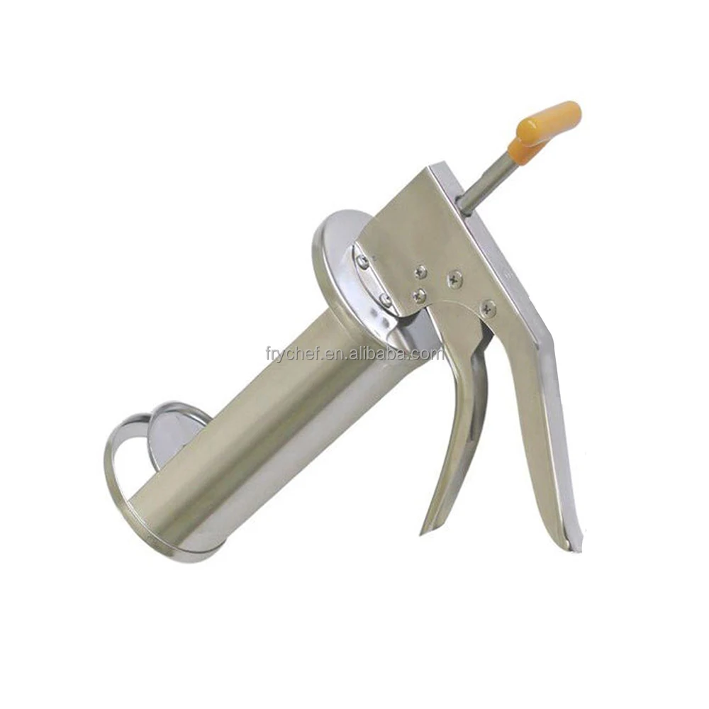Stainless Steel Condiment Dispenser Sauce Gun F0092 with Plastic Sauce Bottle F0093,Barbecue Party