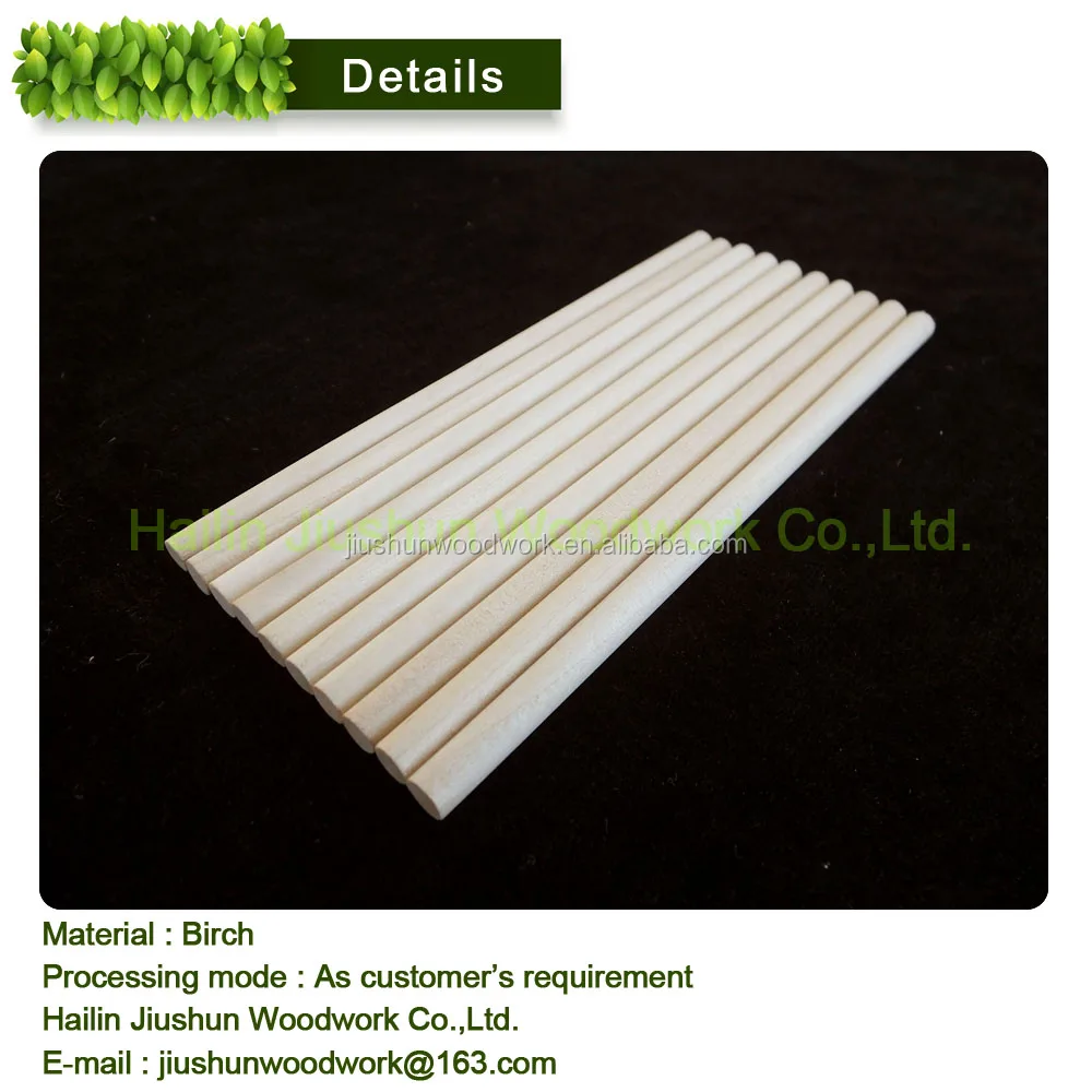
Wooden dowel rod / round stick for craft candy decorate 