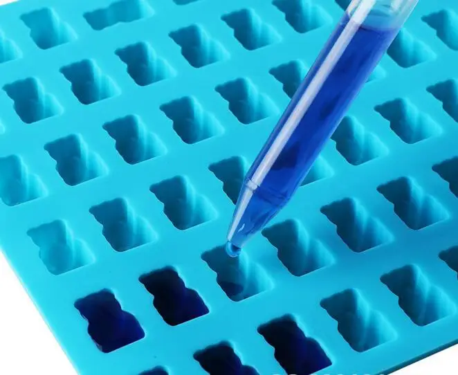 Новый 50 производитель лоток силиконовые Новинка клейкий шоколадные конфеты, изготовленные на станке льда прессформы медведя